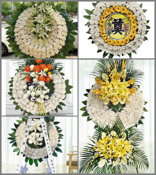 四川成都金堂县淮口镇红岩寺村花圈速递